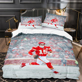 Patrick Mahomes Rugby Football Player Duvet Cover Quilt Case Pillowcases